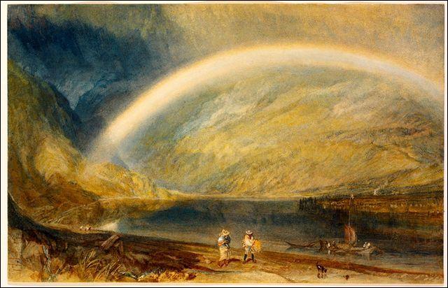 arc-en-ciel en peinture