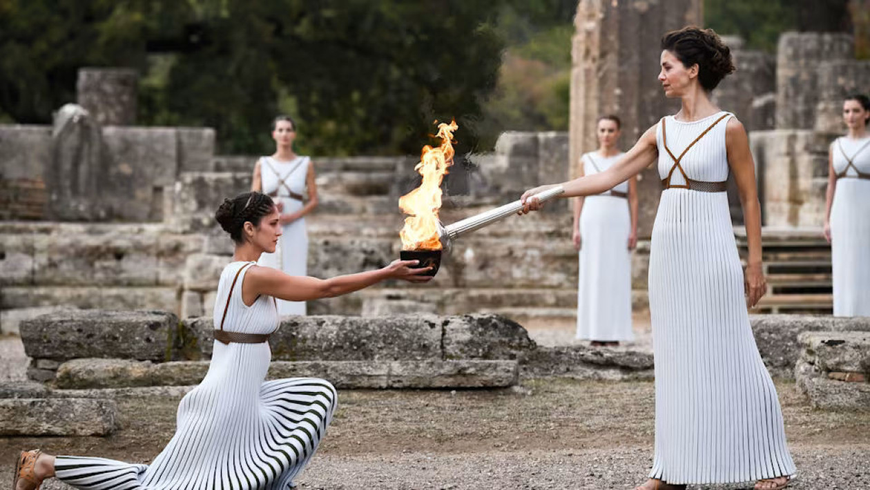 Olympisme : La flamme et la venue de l'Homme