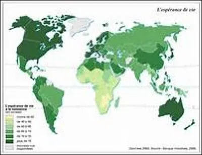 Dans le monde moderne, en général, qui a l'espérance de vie la plus élevée ?