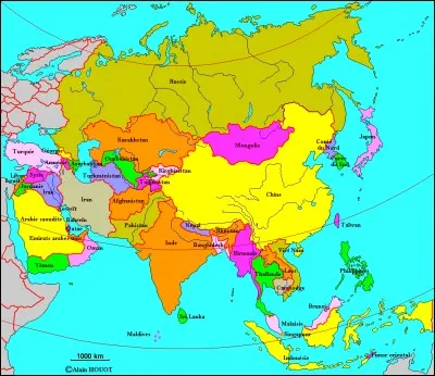 Dans quelle partie de l'Asie se situent les Emirats arabes unis ?