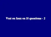 Quiz Vrai ou faux en dix questions - 2