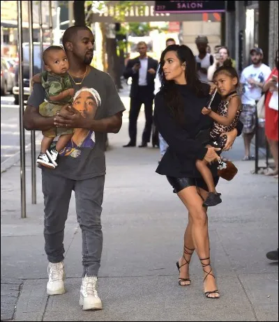 Kim Kardashian et Kanye West ont 2 enfants (en 2017), une fille et un petit garçon. Comment s'appellent-ils ?