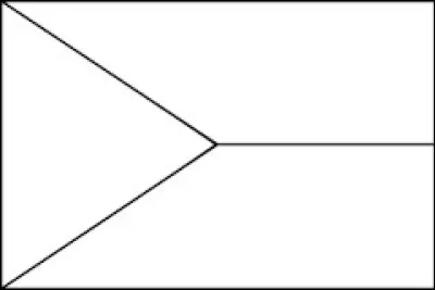 Quelle est la couleur du triangle que l'on trouve sur le drapeau de la République Tchèque ?