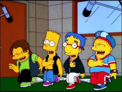 Comment s'appelle le groupe de musique de Bart proposé par L.T Smash dans l'épisode "Bart et son boys band" ?