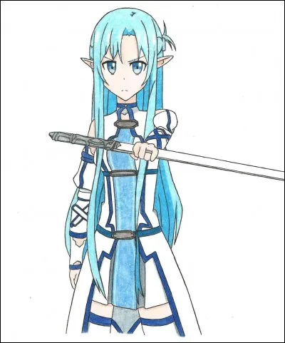 Quelle est la couleur des cheveux d'"Asuna" (dans la saison 1) ? L'(e) ...