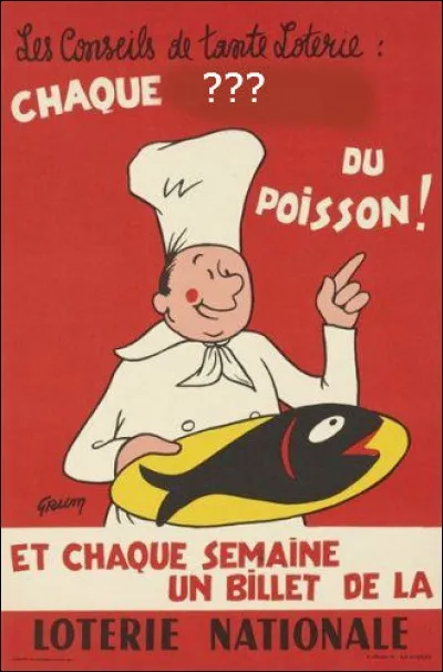 Il faut remplacer le mot que j'ai effacé sur cette vieille affiche !