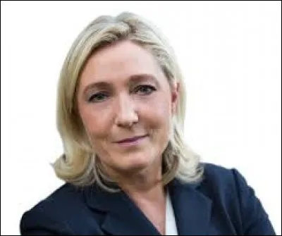 Quel est le nom du parti politique dont Marine Le Pen est la présidente ?