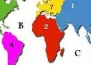 Quiz 6e : valuation de gographie : continents et mers