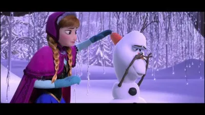 Que dit Olaf quand son nez est une petite carotte ?