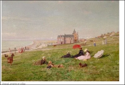 1838-1921. Il fut le premier à faire construire sa villa dans ce petit bourg de pêcheurs. Sauriez-vous retrouver ce peintre français qui prenait plaisir à peindre la vie mondaine et balnéaire d' Ault-Onival en 1875 ?