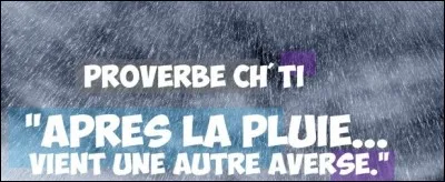 Quelle lettre faut-il insérer dans le mot "aa" pour obtenir le nom de cette averse ?