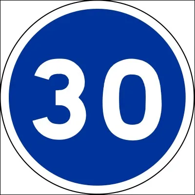 Vous êtes au volant d'une voiture et le compteur de vitesse affiche 25 km/h. Que faites-vous en voyant ce panneau et que vous circulez dans un village ?