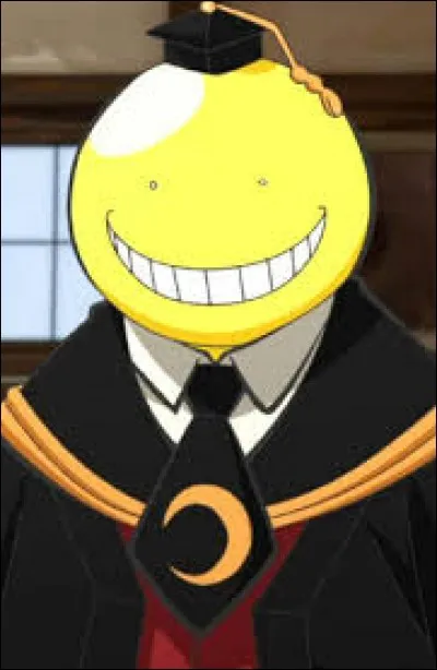 Quelle est la profession de Koro-sensei au début de l'anime ?