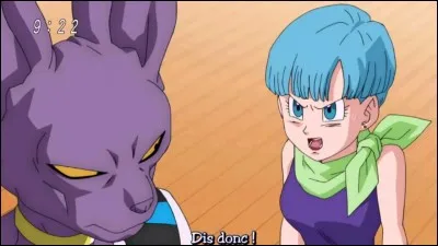 Que dit Vegeta lorsque Beerus frappe Bulma au visage ?