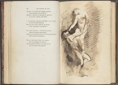 Si je vous parle d'un recueil de poèmes dont le titre vient d'une des parties de cet ouvrage à l'intérieur de laquelle on trouve notamment "Les Deux Bonnes Surs", "La Fontaine de sang" ou "Lesbos", de quel auteur êtes-vous tenté de me parler ?