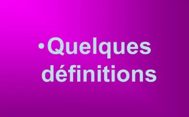 Quiz Definitions