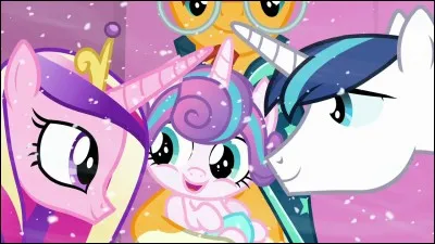 Comment s'appelle le bébé de Shaning Armor et la princesse Cadence ?