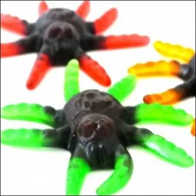 Voici de belles araignées mais quel genre de bonbon est-ce ?