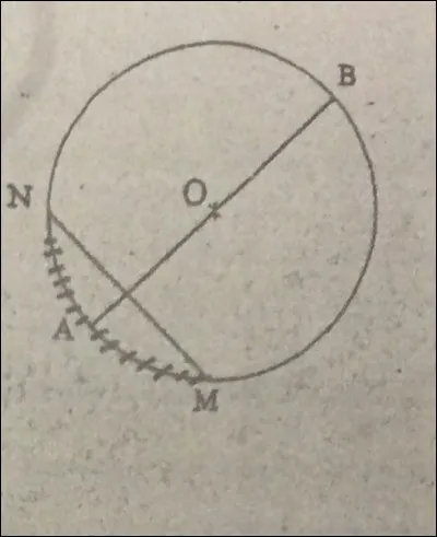 O est le ........... du segment [AB]