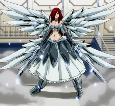 L'armure la plus connue de notre mage de Fairy Tail. Elle se nomme "Armure de la nature" et Erza peut faire apparaître de nombreuses épées. Face à quelle guilde l'utilise-t-elle la première fois ?