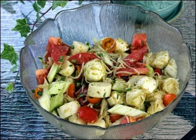 Quels curs sont présentés dans cette salade ?