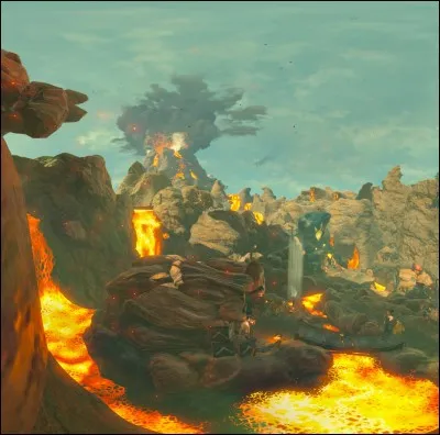 Quel est le nom de la créature divine du village Goron ?