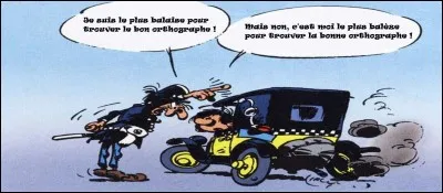 Assurément, il y en a un des deux qui s'emmêle les pinceaux.
Qui de Gaston ou Longtarin a fait un zéro faute en langue française ?