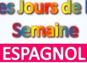 Quiz Les jours de la semaine en espagnol