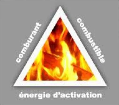 Quels sont les 3 composants du triangle du feu ?