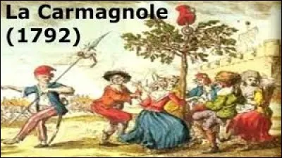 En plus d'être une danse révolutionnaire et une chanson, que désignait le mot ''carmagnole'' en 1791 ?