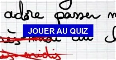 Mes _____ Quizzeurs, je vous présente mon quiz 'orthographe.