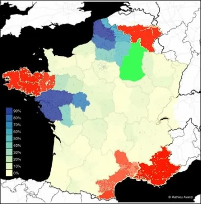 À part lorsque vous êtes sur écran, vous utilisez en général un "crayon de papier" ; mais aussi un crayon "de bois", "mine", ou "gris" ? Repérez-les d'après les couleurs sur la carte !