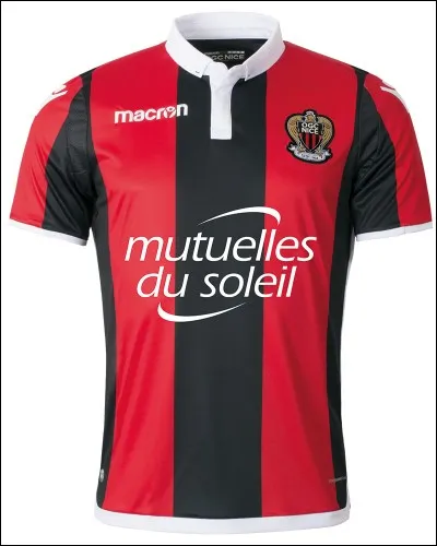 Quelles sont les couleurs de l'OGC Nice, l'équipe de football de la ville ?