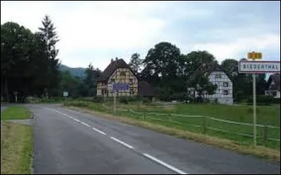 Nous commençons notre balade dans le Haut-Rhin, à l'entrée de Biederthal. Nous sommes dans l'ancienne région ...