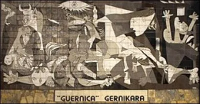 Voici "Guernica". L'un des plus célèbres tableaux de l'artiste. Mais ce tableau est censé représenter quoi .