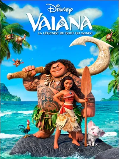 Comment s'appelle le garçon qui se trouve derrière Vaiana sur l'image ?