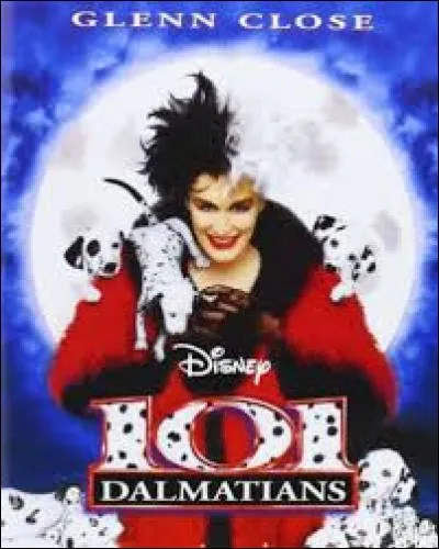 Qui interprète la célèbre Cruella dans le film de Stephen Herek, sorti en 1996 ?