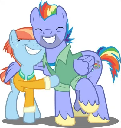 Qui sont les parents de Rainbow Dash ?