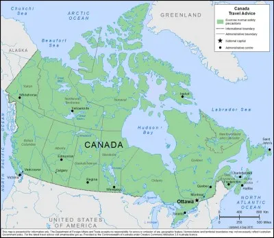 Première question, assez facile : le Canada est le plus grand pays du monde.