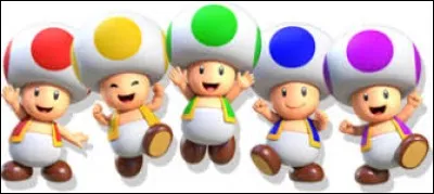 De quelle couleur sont les pois du chef Toad ?