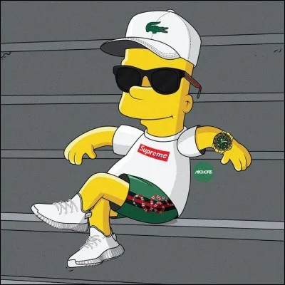 Retrouvez la marque des chaussures de Bart Simspon !