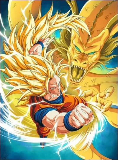 Goku s'est transformé en super Saiyan grâce à...