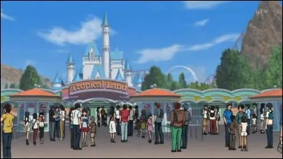 Lors de la première affaire à Tropical Land, qui (dans l'attraction) était situé derrière la victime (Mr Kishida) ?