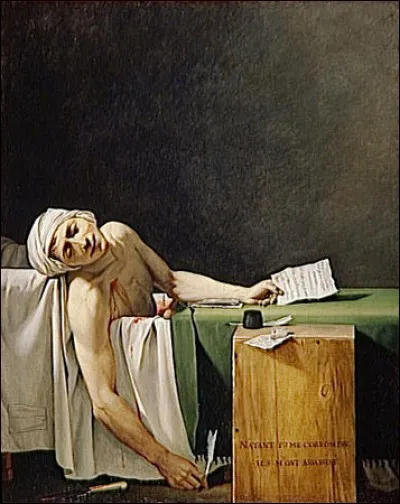 Qui a peint "L'assassinat de Marat" ?