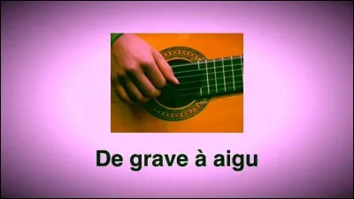 Préfères-tu l'aigu ou le grave ?