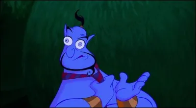 Le génie "Aladdin" est le roi de la métamorphose. En quoi ne le voit-on pas se transformer ?