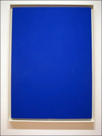 Yves Klein a peint "IKB 3 - Monochrome bleu".