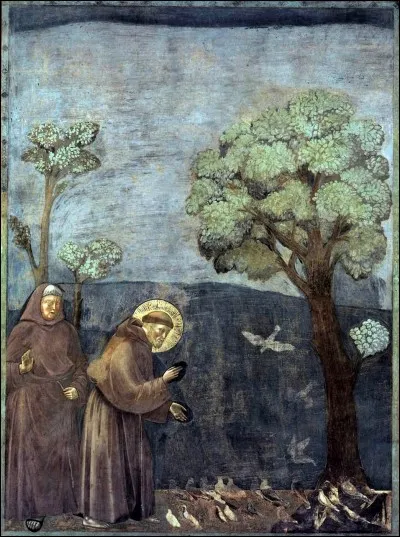 Giotto di Bondone a peint cette tempéra et or sur bois.