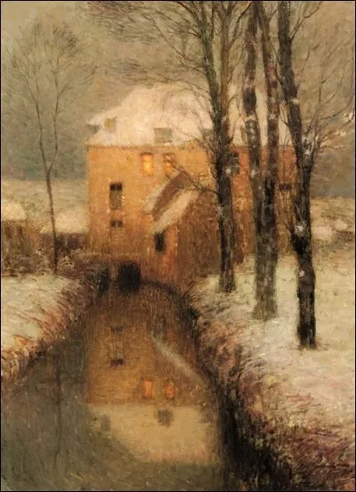 Qui a représenté "Le canal sous la neige" ?