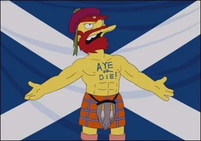 Quel est le pays d'origine de Willie, le jardinier de l'école élémentaire de Springfield ? Un indice, il vient de Kirkwall.